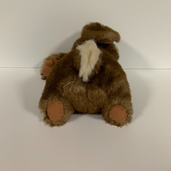 Cute Brown Spring Easter Bunny Super Soft Plush Christmas Birthday Gift EUC - Picture 5 of 9